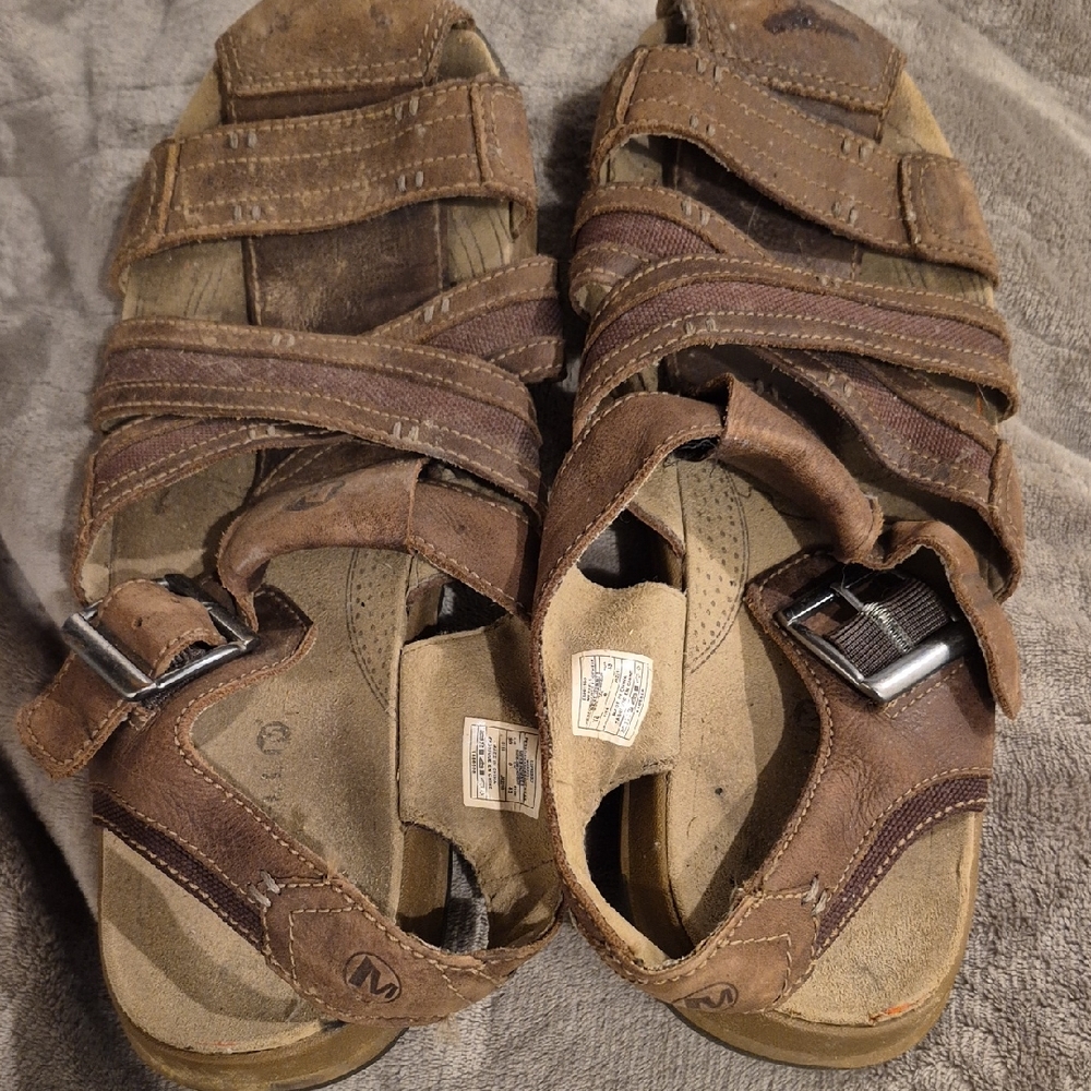Merrell Brown Leather Sandals